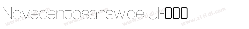 Novecentosanswide Ul字体转换